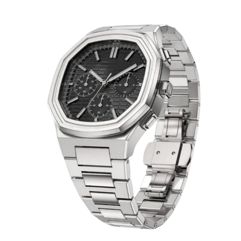 Fashionable Design High Quality Stainless Steel Men's Custom Quartz Wristwatch With Chronograph