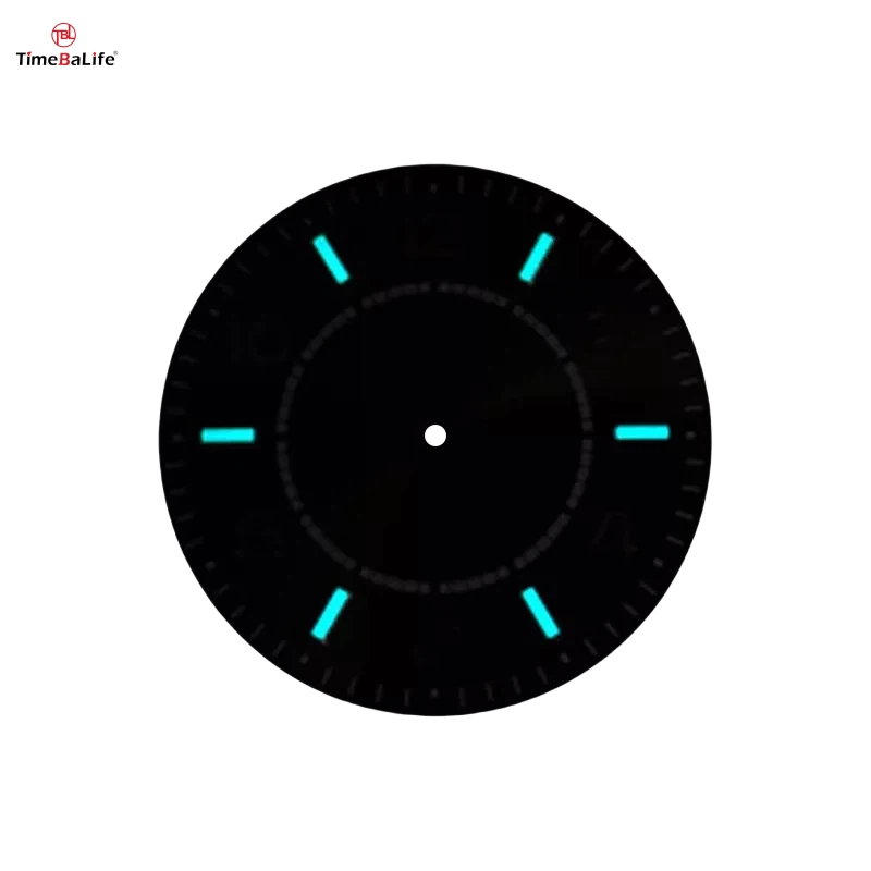 Custom Luxury Green Sunburst Dial With Super Luminous