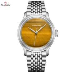 Tiger Eye Eye Stone Watch สำหรับผู้ชาย OEM ปรับแต่ง