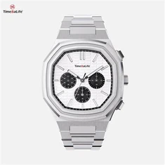 Chronograph Automatic Watch Men OEM การเคลื่อนไหวเชิงกลที่ปรับแต่งเอง