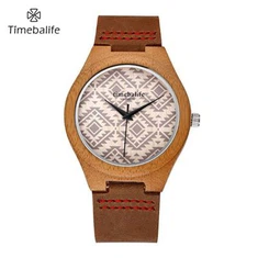 นาฬิกาหนังผู้ชายไม้