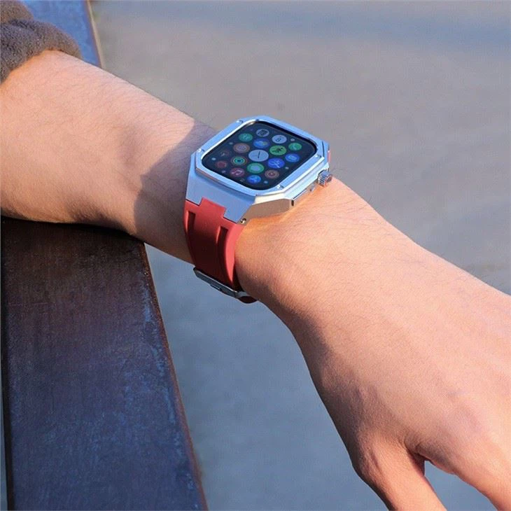 AP Design Metal Case With Band For Apple Watch 7/6 45mm 44mm
