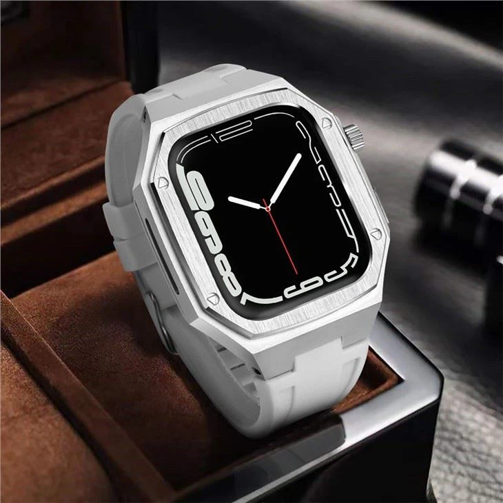 AP Design Metal Case With Band For Apple Watch 7/6 45mm 44mm
